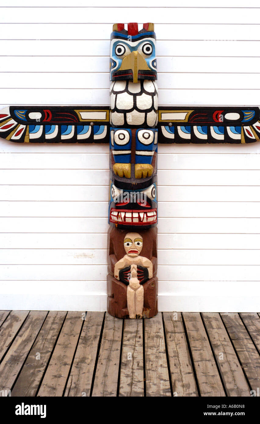 Totem pole Skagway Alaska United States Stock Photo - Alamy