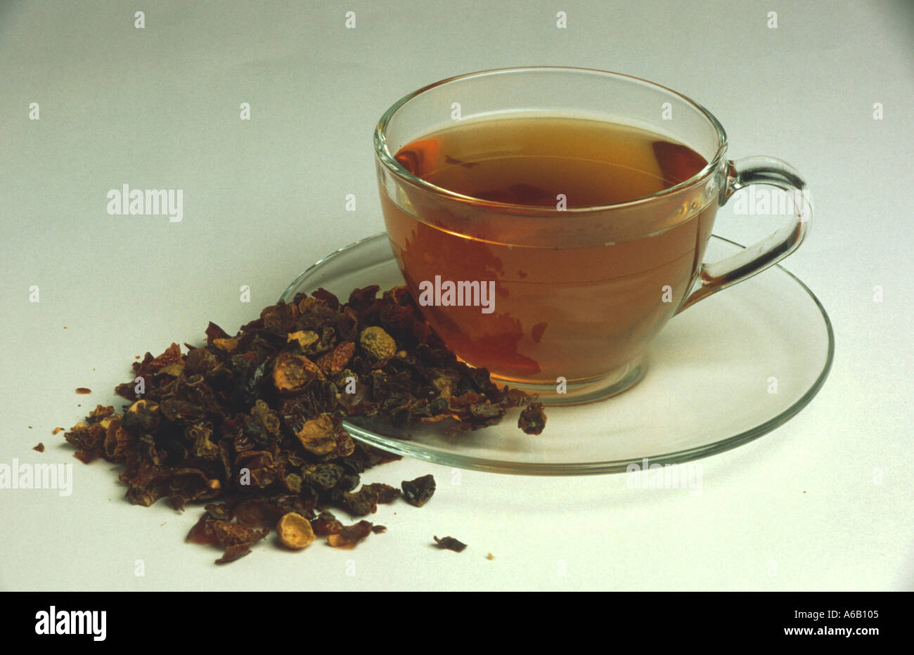 tea made of hips rose hip tea Stock Photo - Alamy