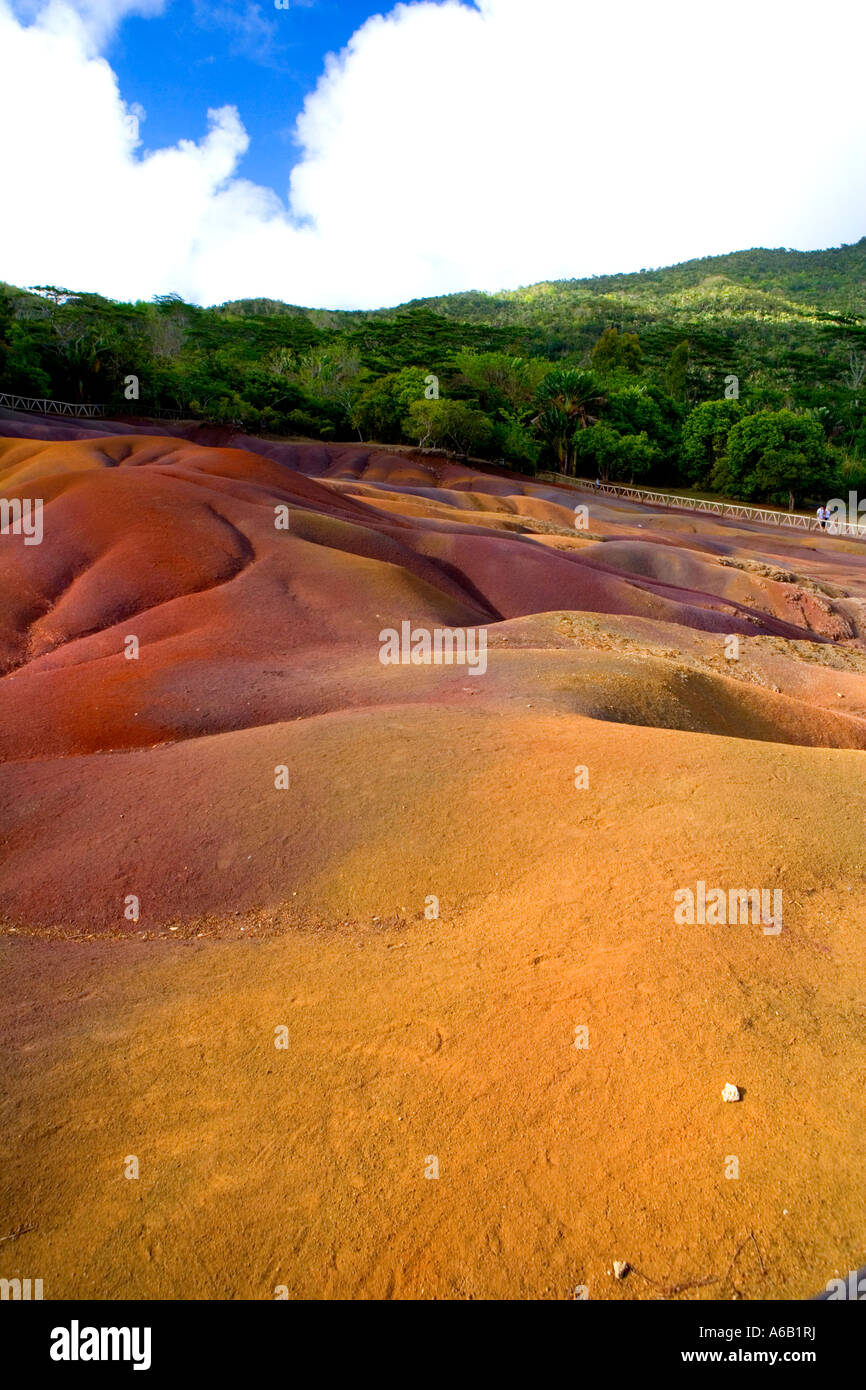 'Chamarel' 'Coloured Earth' - 'Mauritius'. Stock Photo