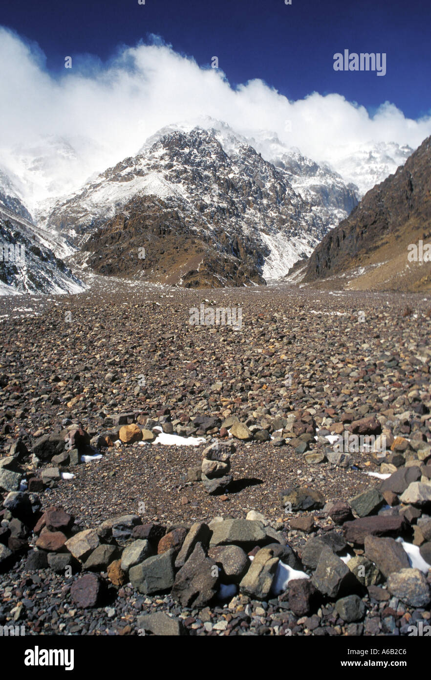 Valley in High Atlas Morocco Stock Photo