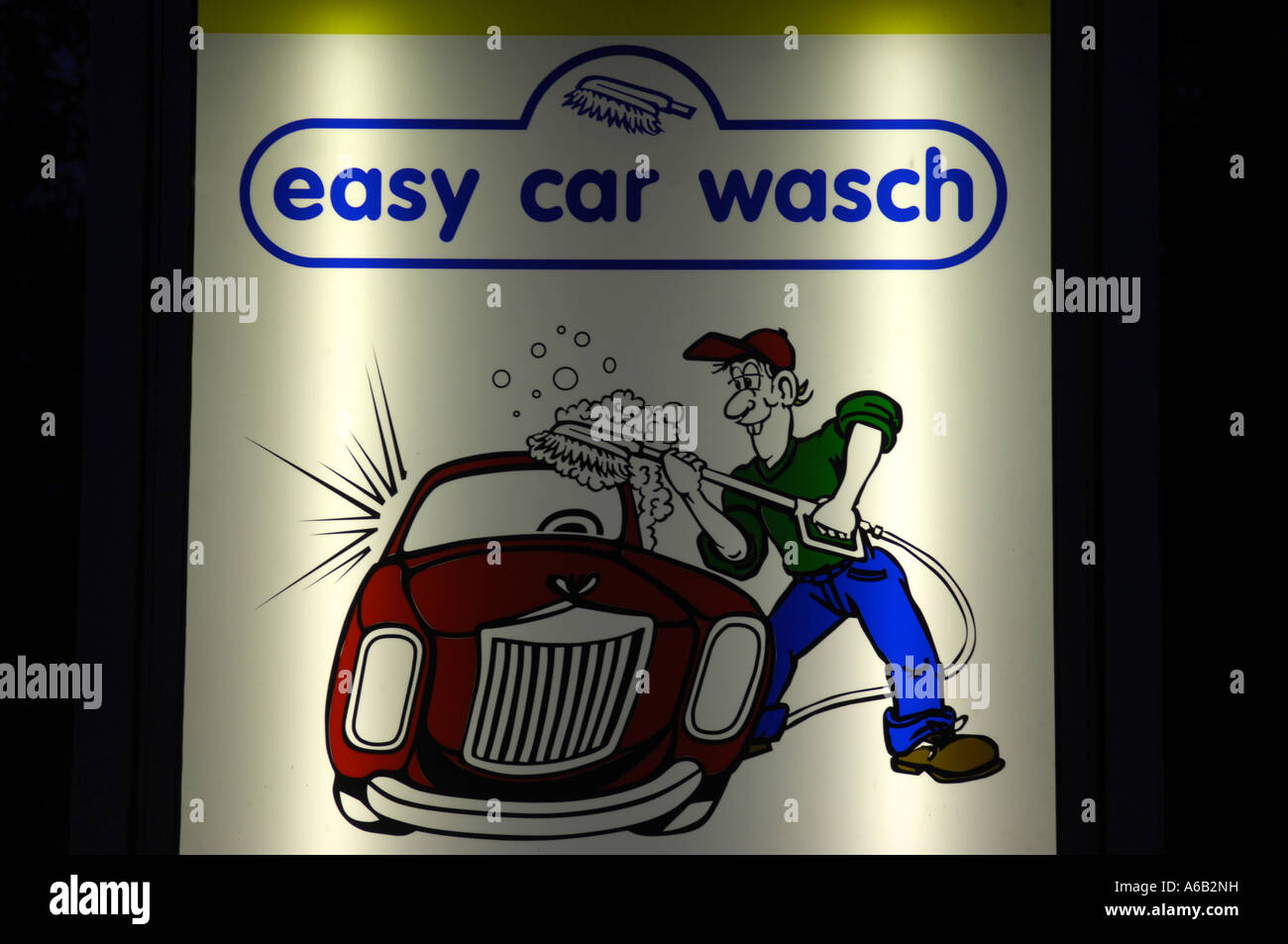 carwash cars motoring sign business german germany deutschland deustch