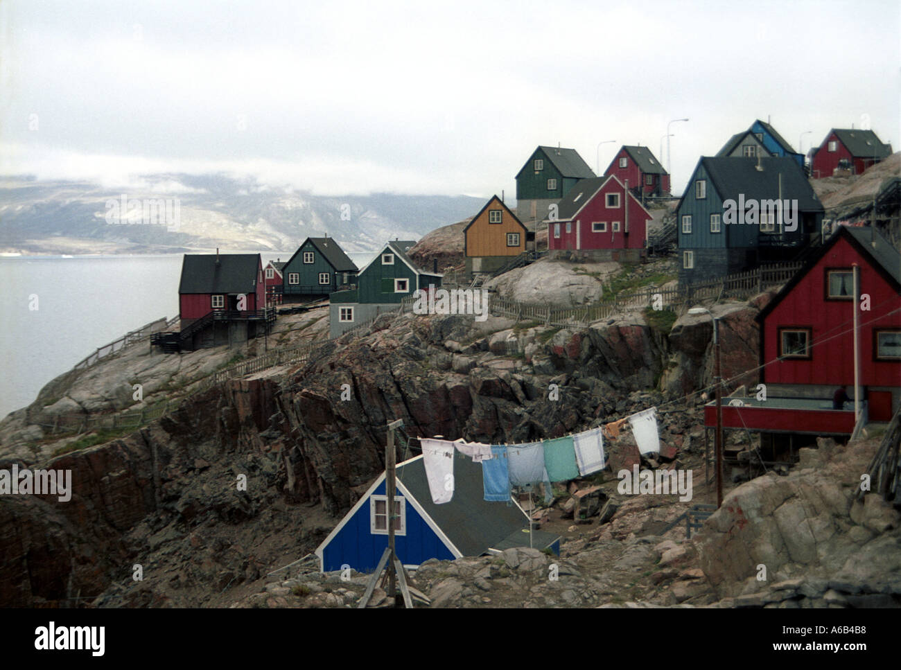 settlement at Uummanaq Greenland Stock Photo