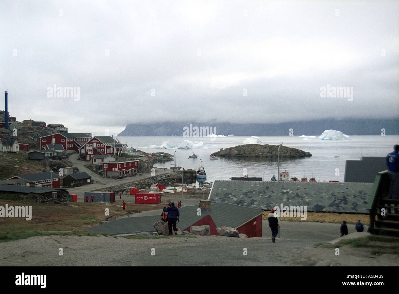 Settlement at Uummanaq Greenland Stock Photo