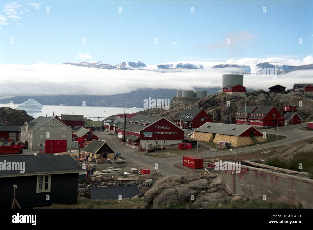 Settlement at Uummanaq Greenland Stock Photo