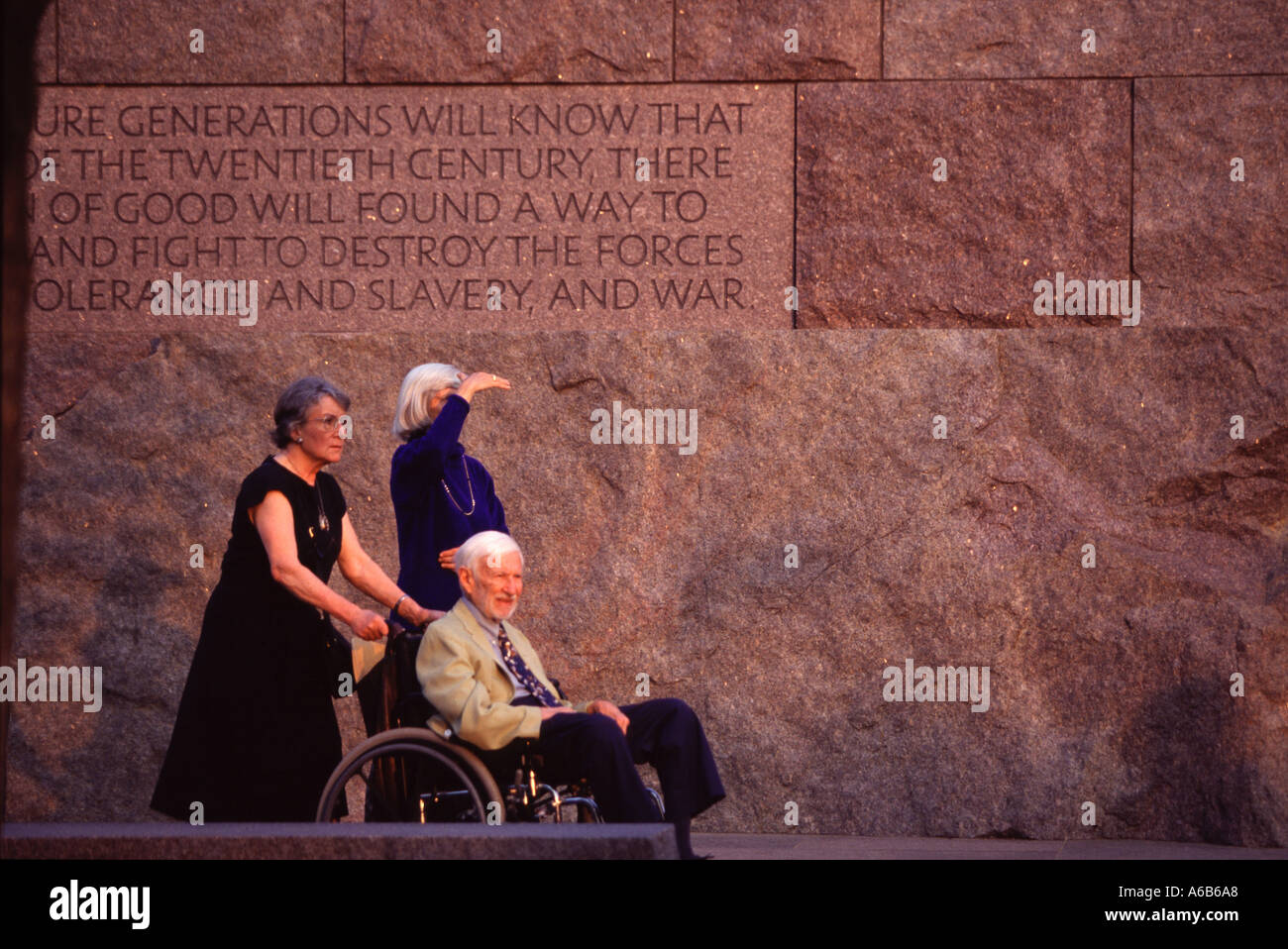 USA Washington D C the Franklin Delano Roosevelt Memorial Stock Photo