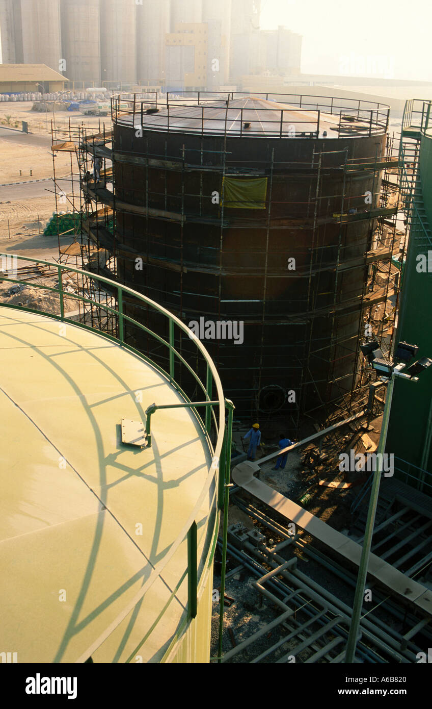 Construction of storage tanks at oil terminal Jebel Ali Dubai United