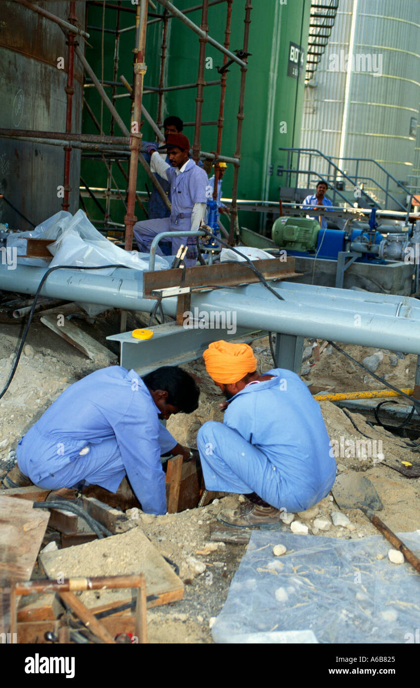 Construction of storage tanks at oil terminal Jebel Ali Dubai United