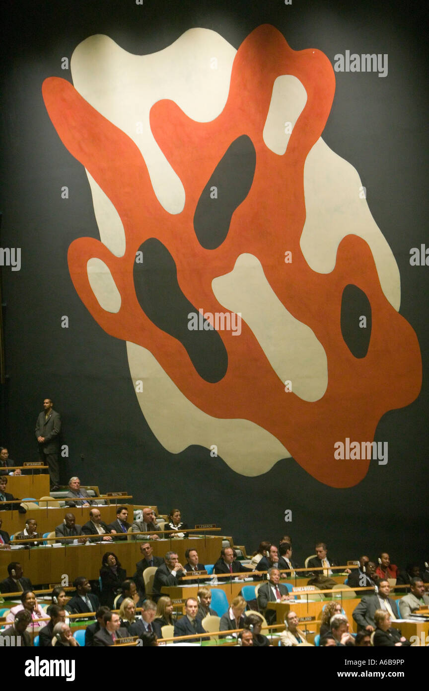 General Assembly Hall UN headquarters in New York USA Dec 2006 Stock