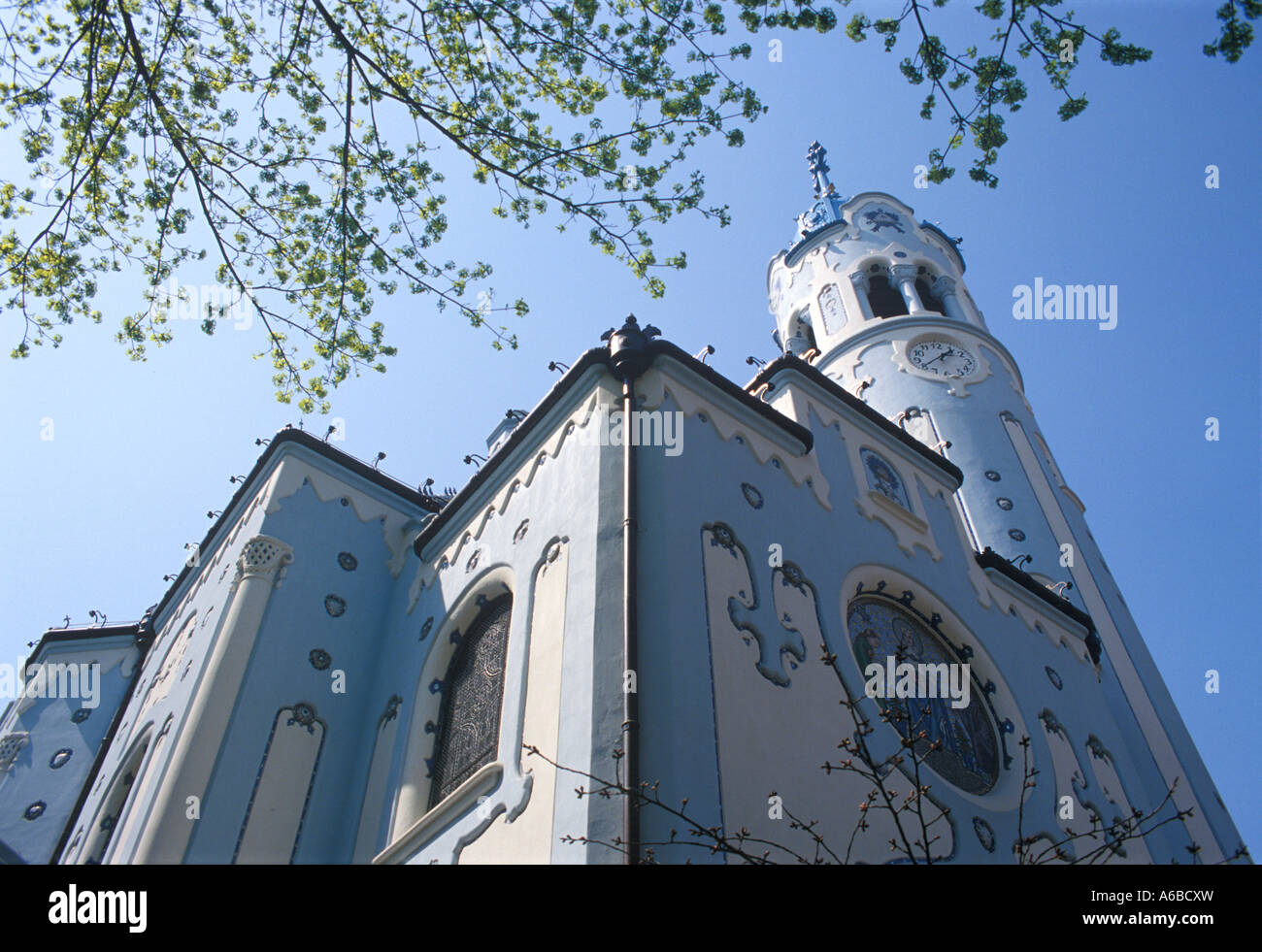 Slovakia, blue church in Bratislava Stock Photo