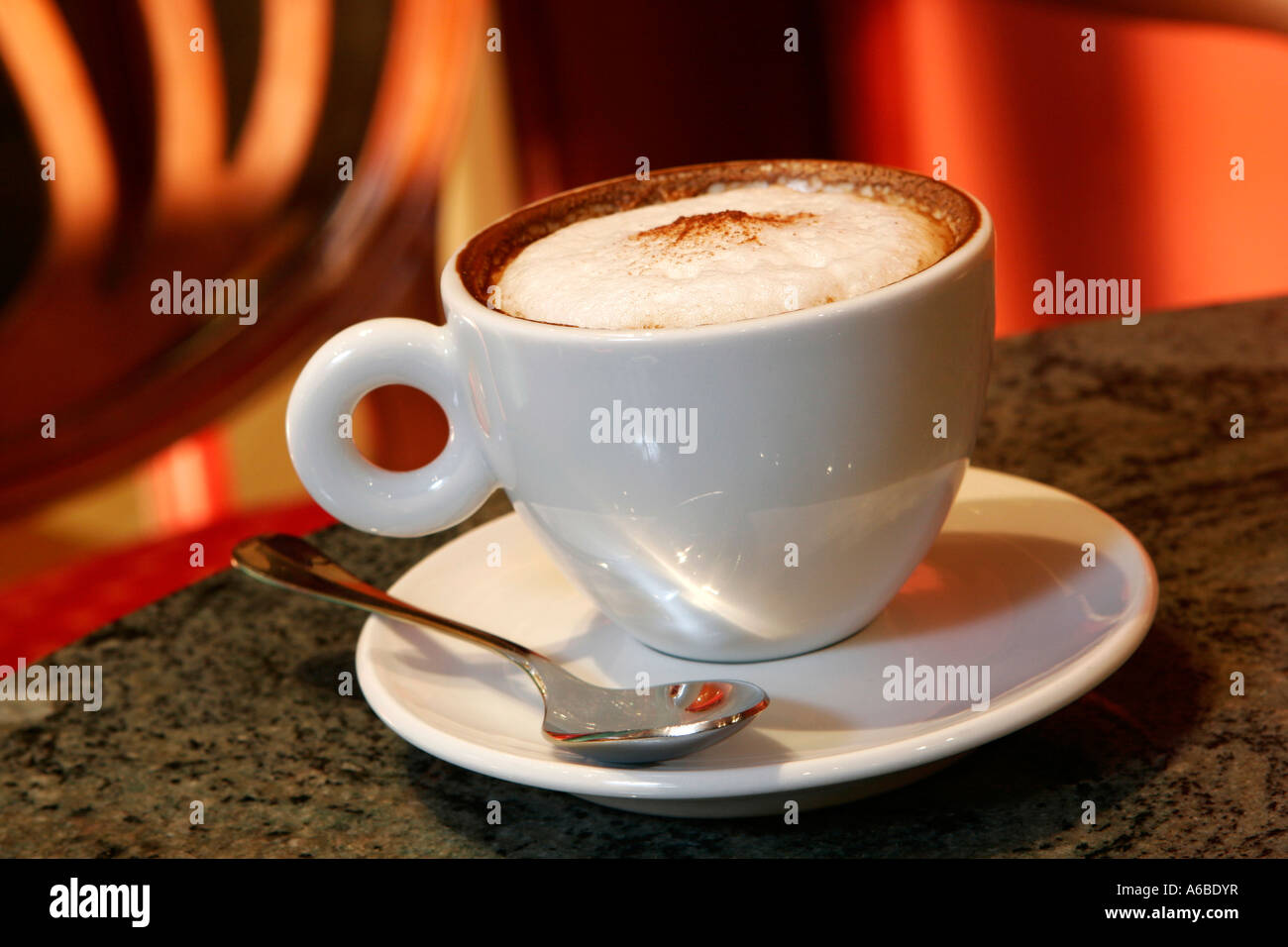 Cup of Cappuccino Stock Photo