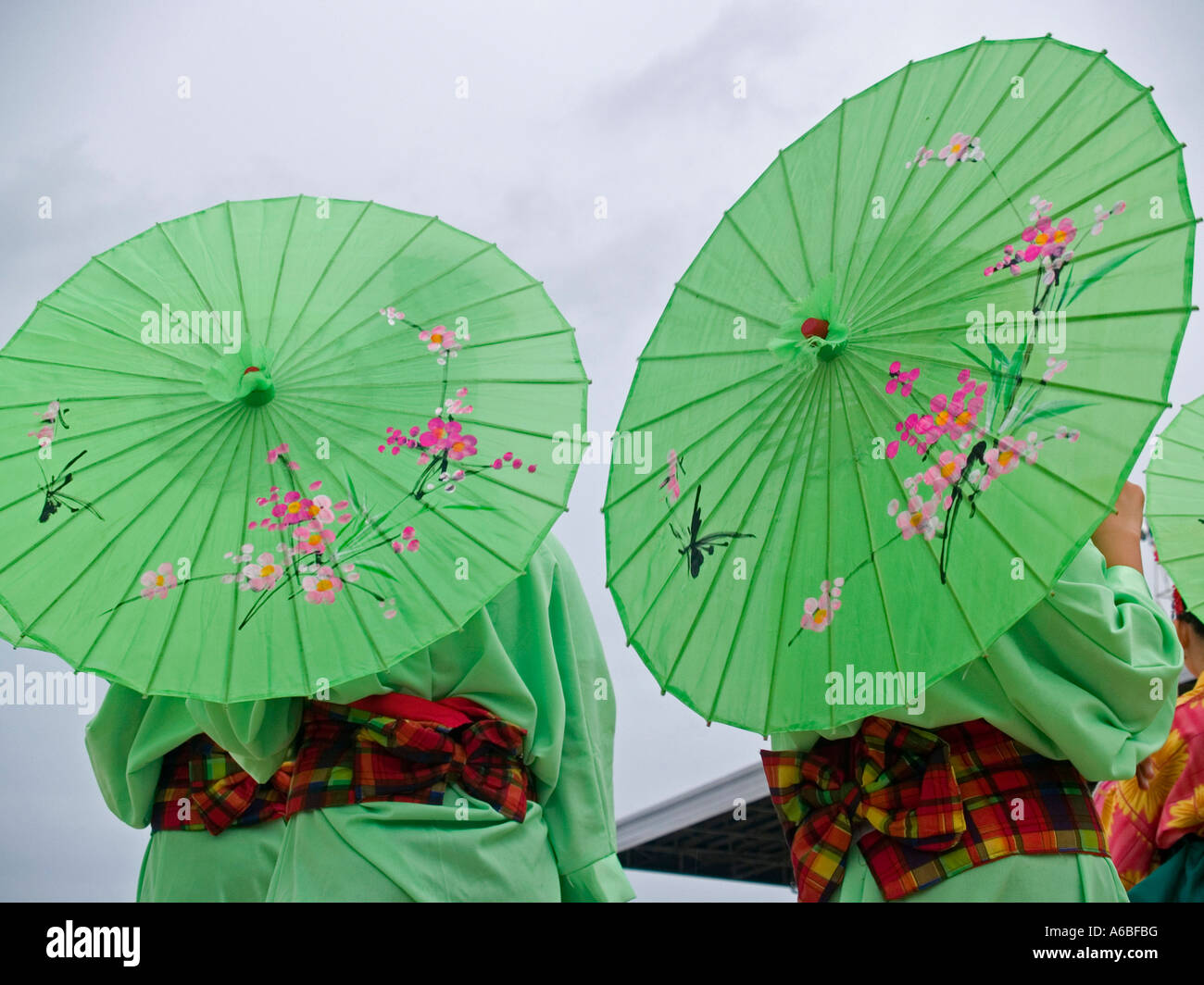 parasols and sky Sinulog Festival Cebu Philippines Stock Photo - Alamy