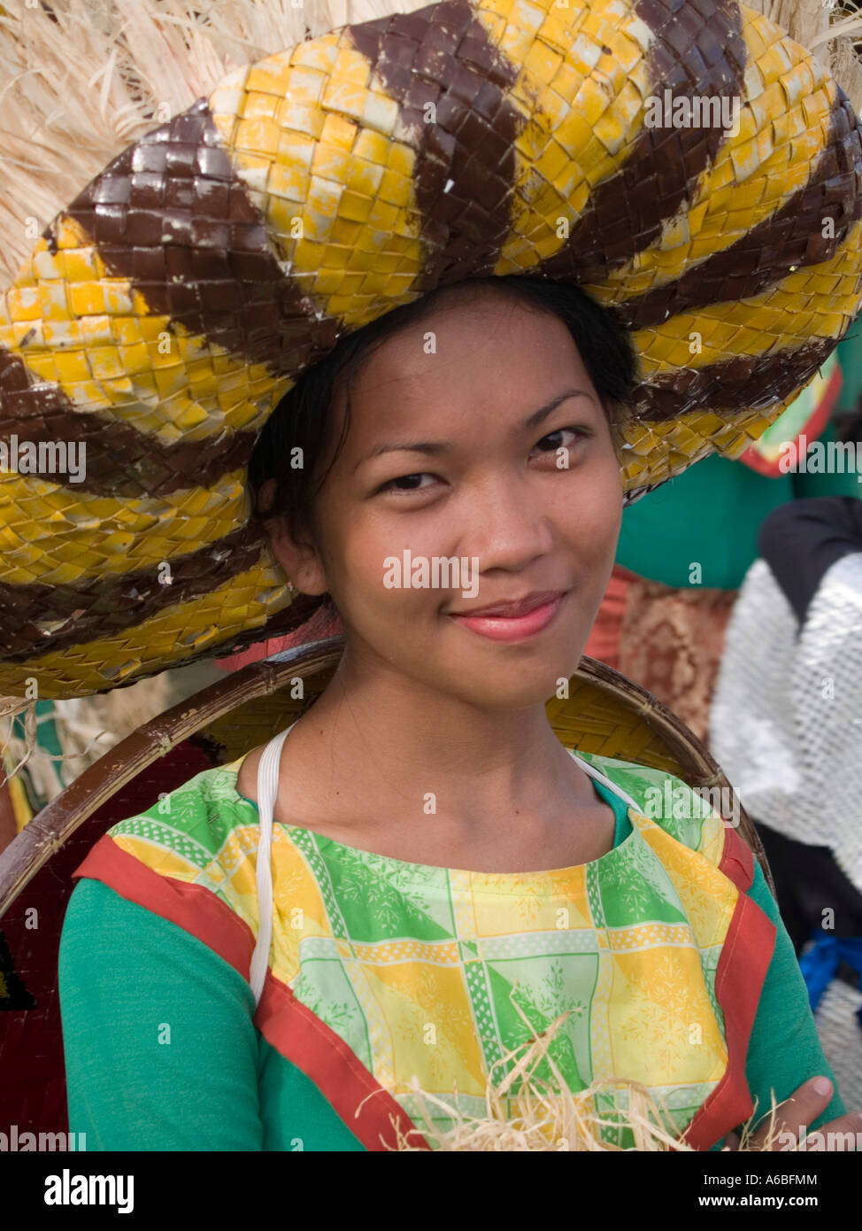 Pinay in sombrero Stock Photo - Alamy