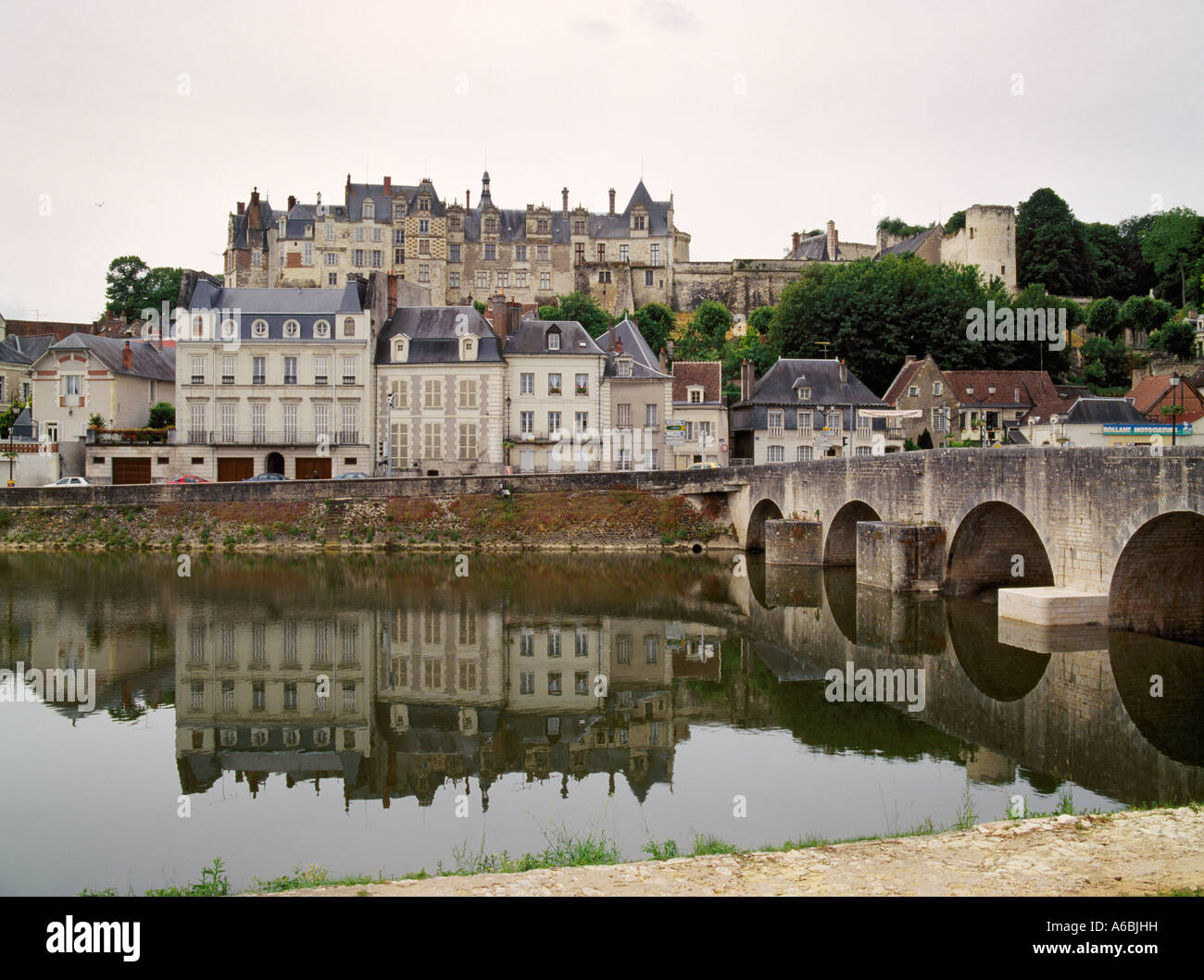 River Cher at St Aignan Loire et Cher France Touraine Stock Photo