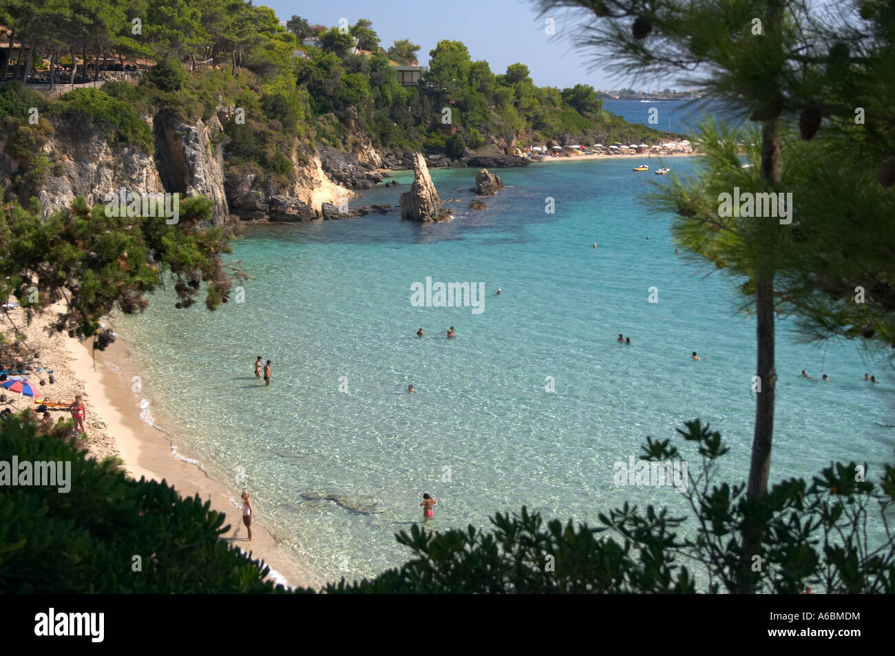 Kefallonia, Platys gialos beach, Ionian sea, Greece Stock Photo