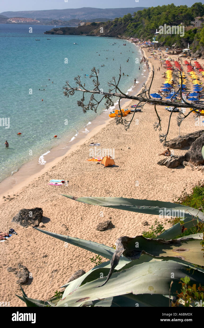 Cefallonia, Makrys gialos beach, Ionian sea, Greece Stock Photo