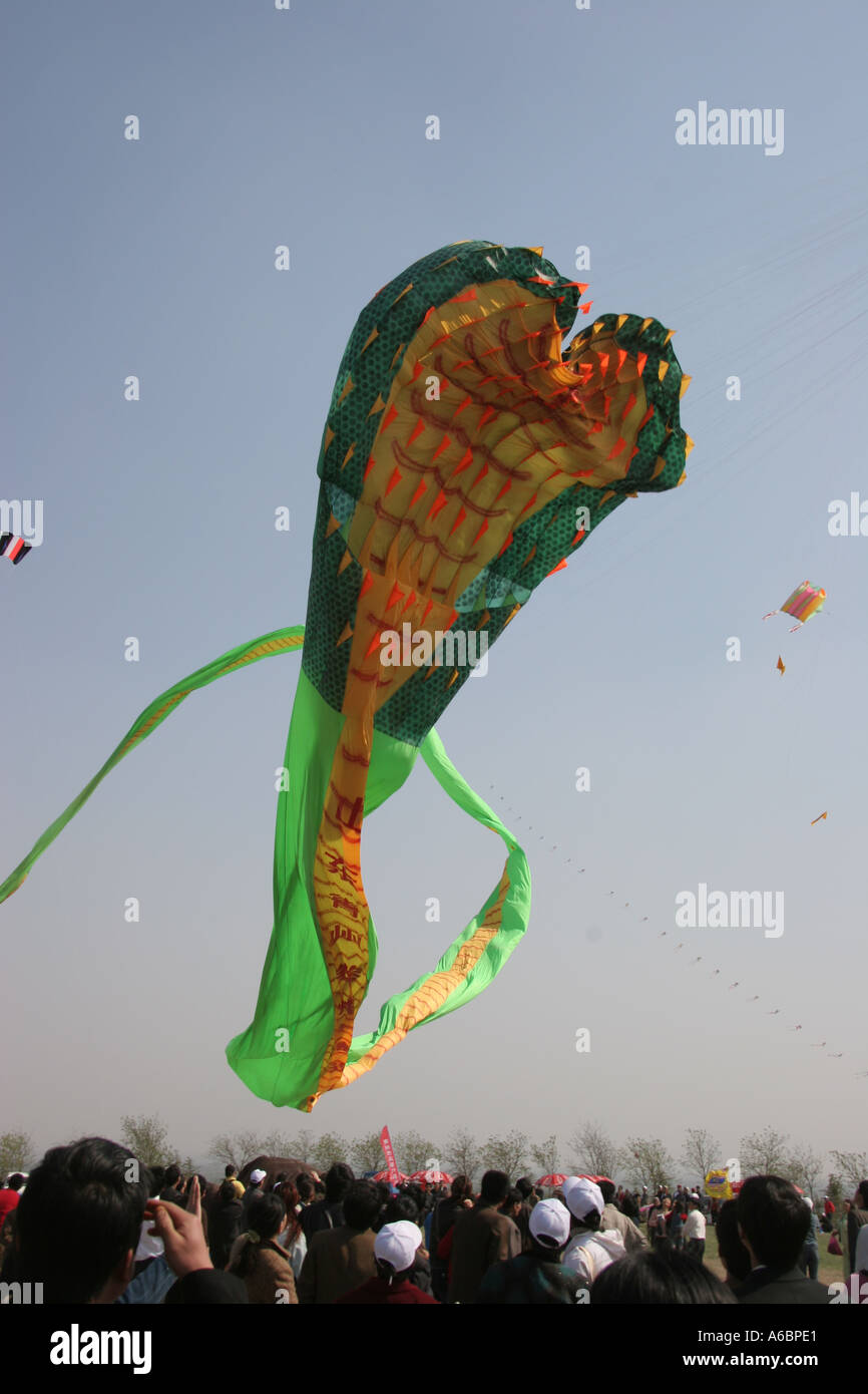 Kites at Kite Festival Weifang China Stock Photo Alamy