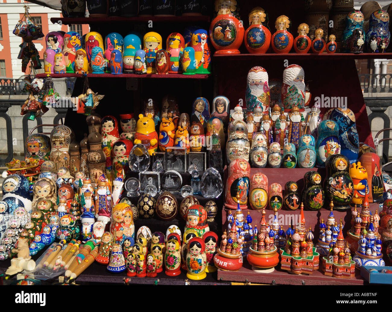 Souvenir Stall St Petersburg Russia Stock Photo: 6586718 - Alamy