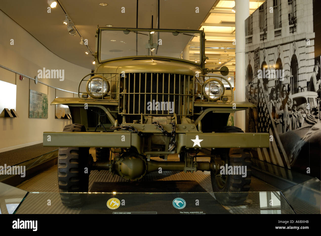 1941 4x4 Dodge Army Command Car on display at the Walter P Chrysler Museum in Auburn Hills Michigan Stock Photo