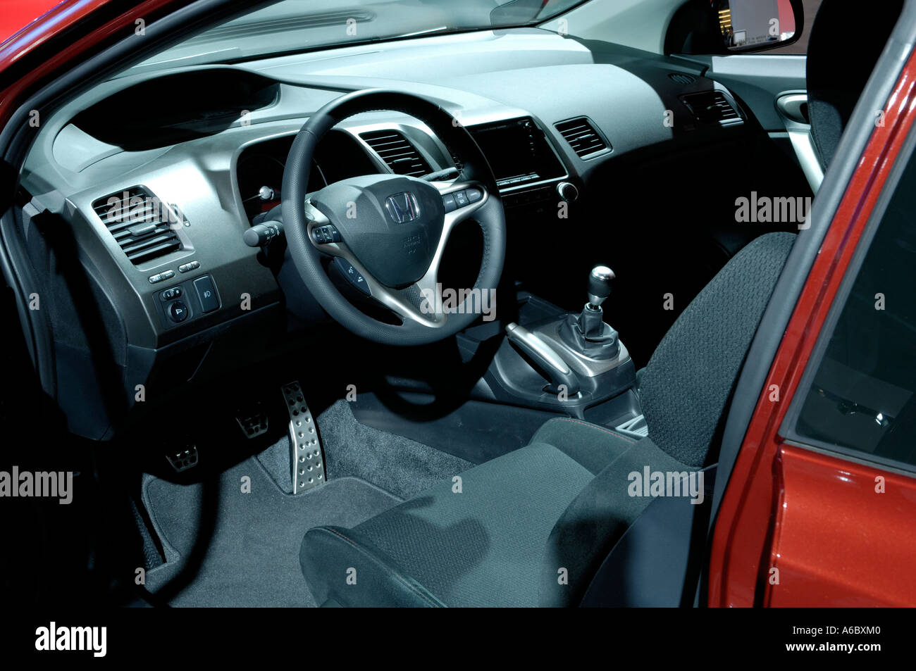 Interior Of A 2006 Honda Insight Hybrid Car At The North
