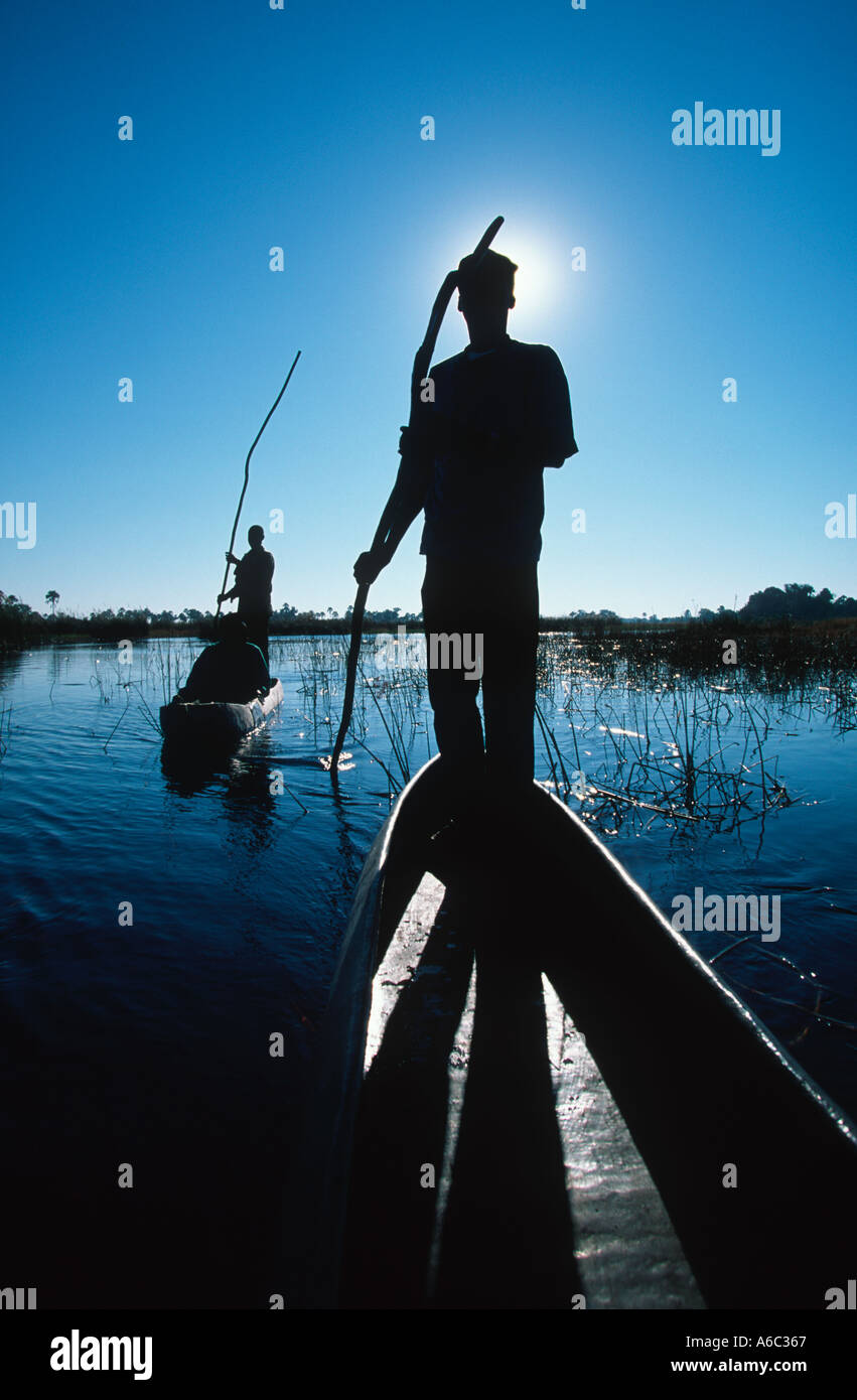 Botswana people Bayei mokoros dugout canoes are the traditional means of transport Okovango