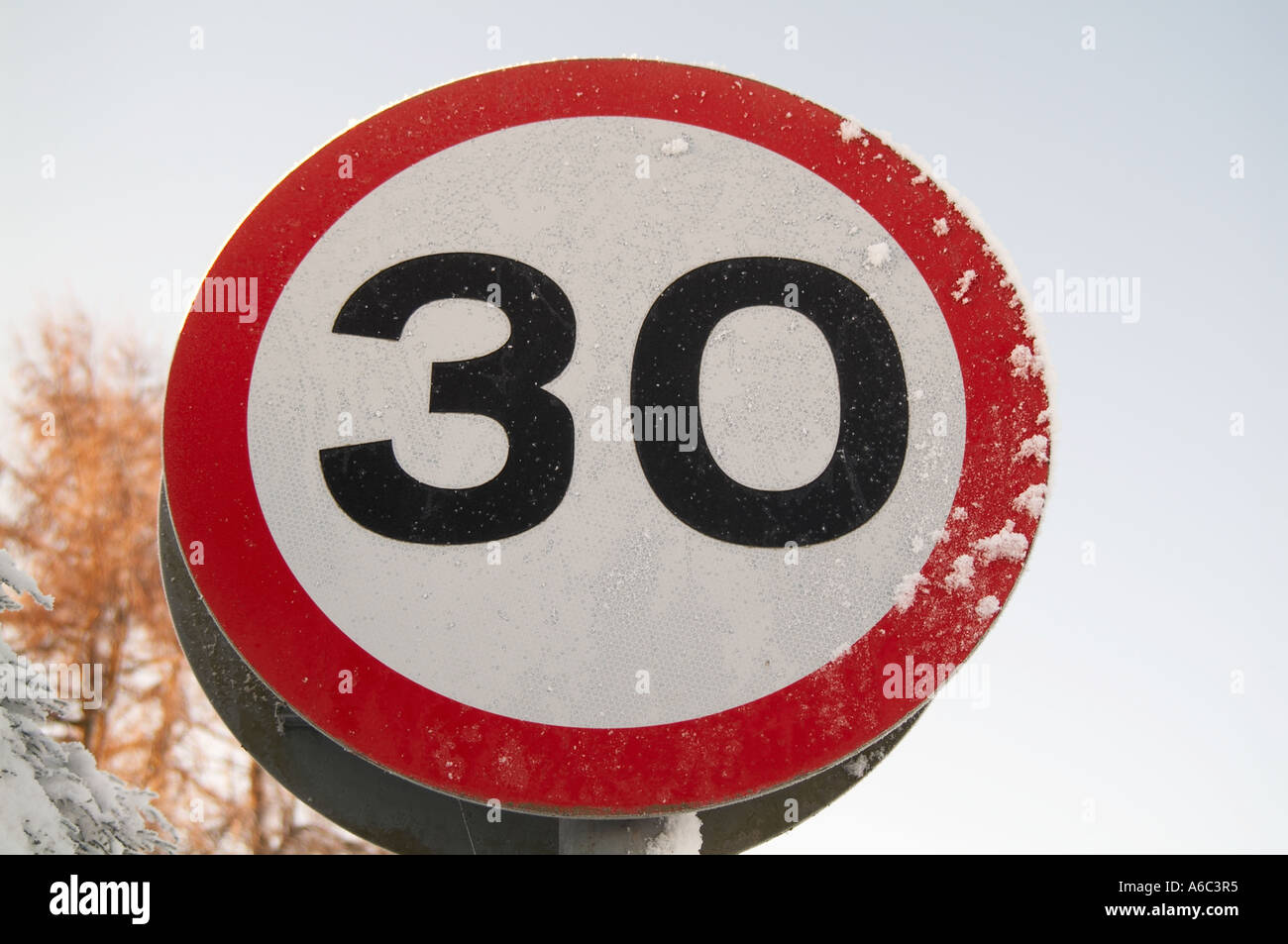 30 Speed Limit Traffic Sign Snow Stock Photo Alamy 30-speed-limit-traffic-sign-snow-stock-photo-alamy