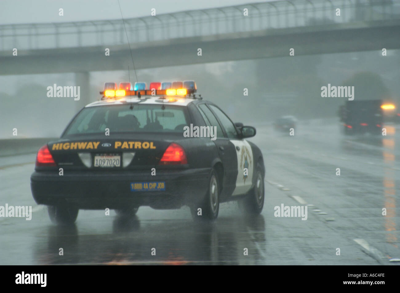 Highway Patrol Stock Photo