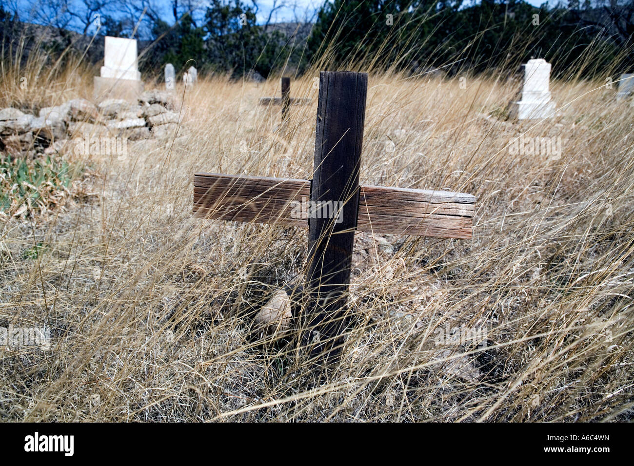 Cemetery of Lincoln New Mexico Stock Photo Alamy