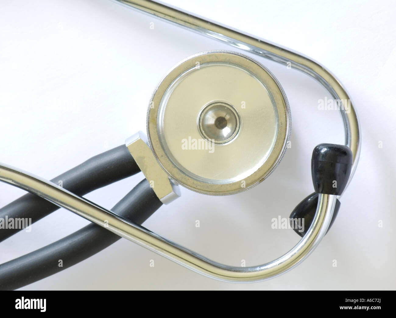 closeup of diagnostic medical stethoscope Stock Photo