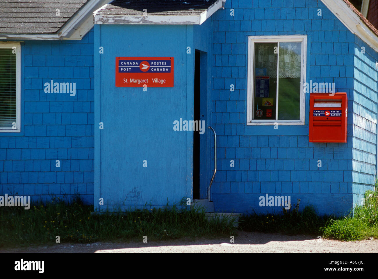 The tiny post office of St Margarets Village on the Cabot Trail Cape