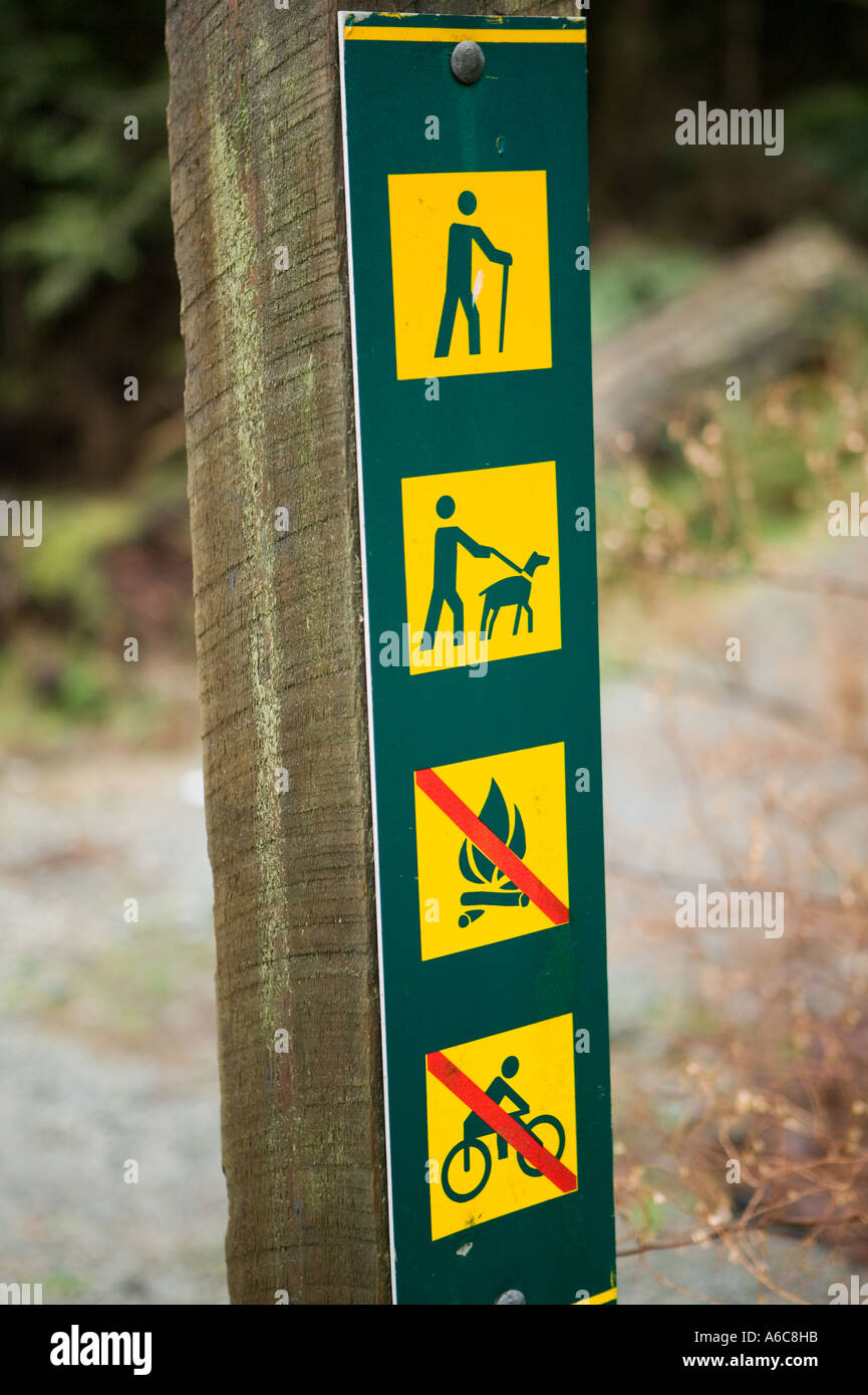 Baden Powel Trail signage Stock Photo