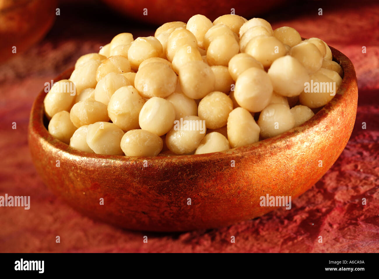 MACADEMIA NUTS Stock Photo