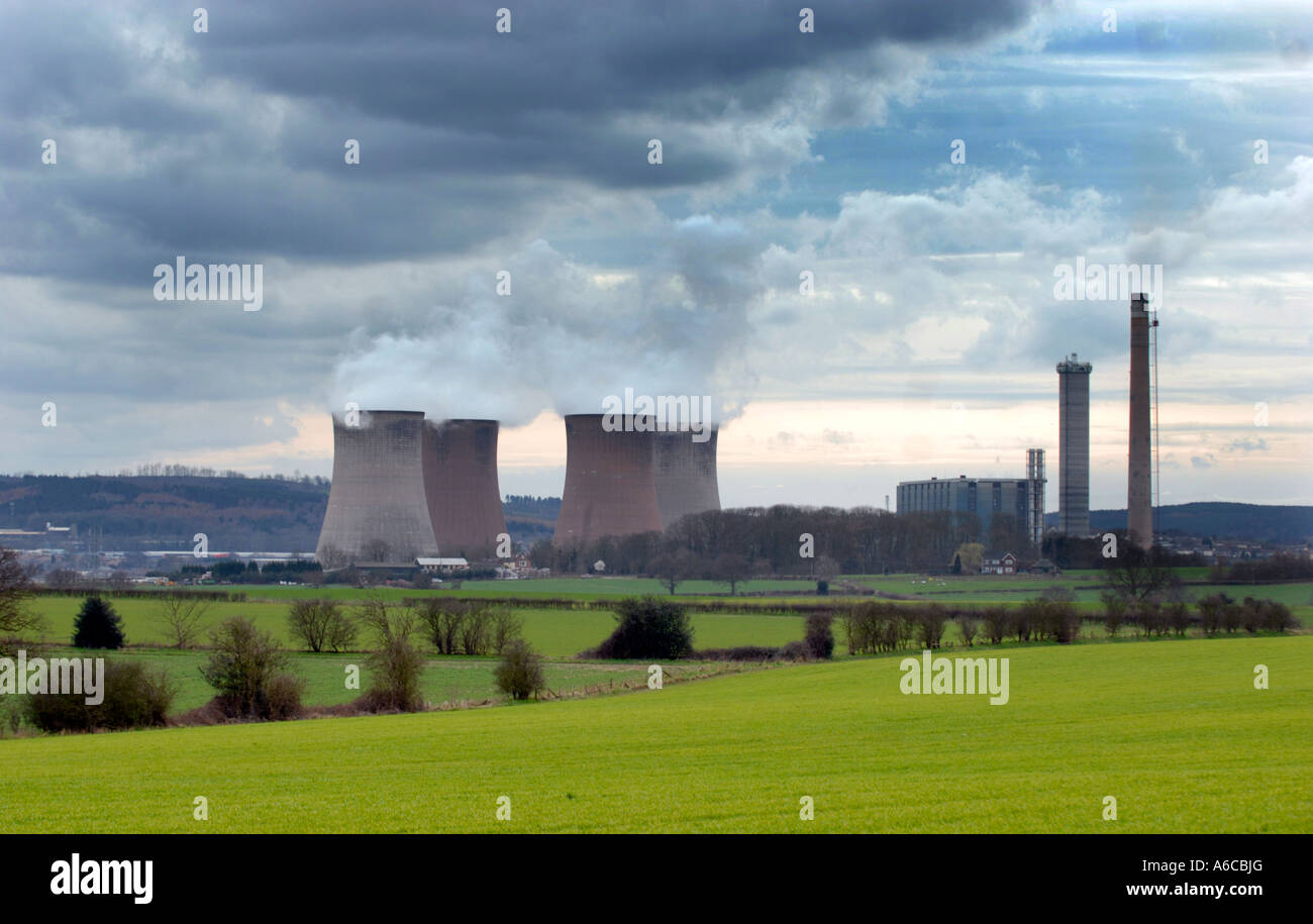 Power Station in Rugeley Staffordshire Stock Photo