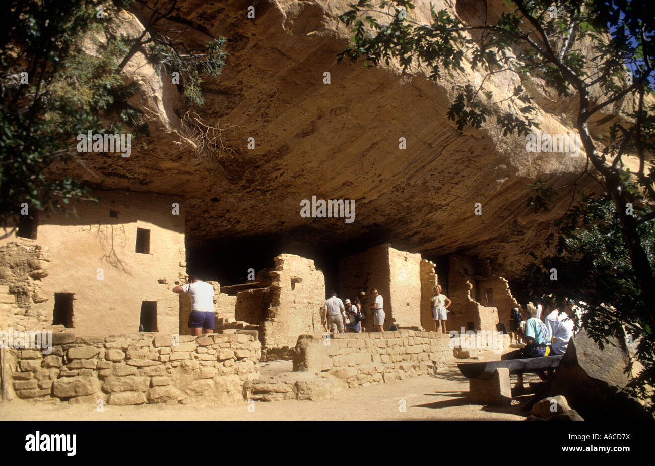Ancient Cliff Dwellings At Mesa Verde National Park In Colorado USA ...