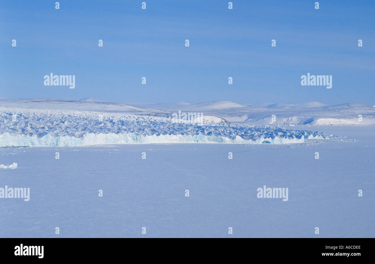 Pituffik Glacier Thule Greenland Stock Photo Alamy