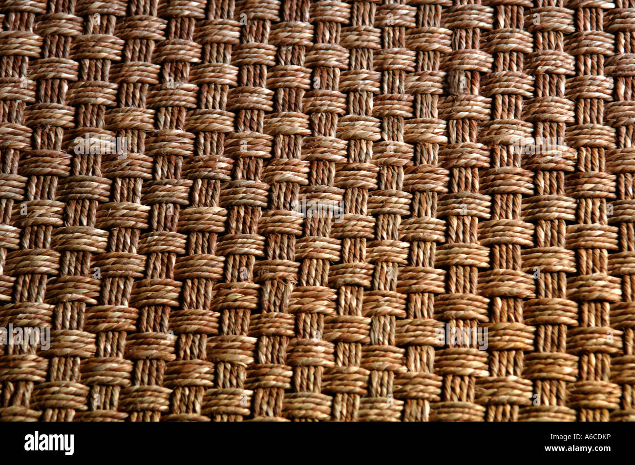 Woven Patterns Of A Floor Matt Stock Photo
