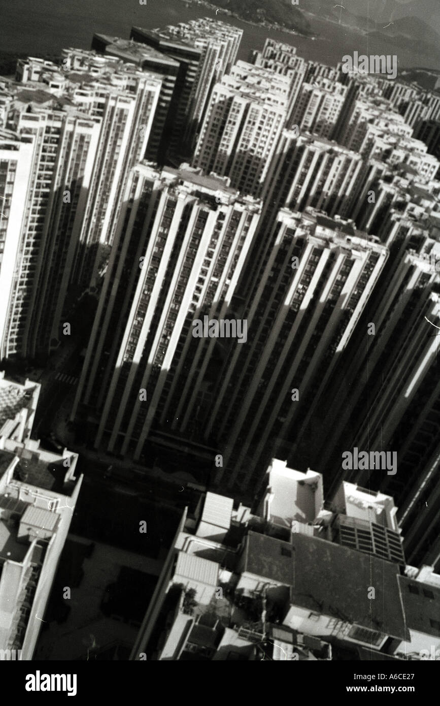High rise buildings in Hong Kong View from above Stock Photo - Alamy
