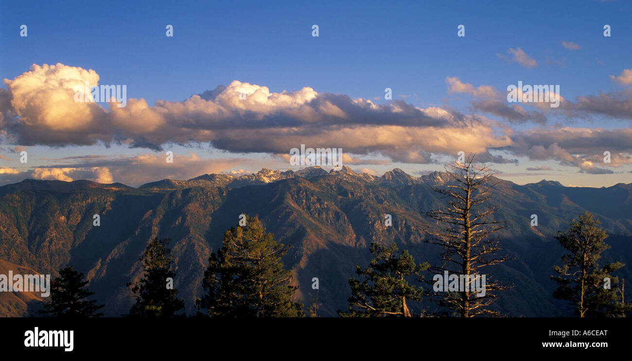 Seven Devils Mountains in Idaho from Hat Point Lookout Oregon Hells Canyon National Recreation Area Stock Photo