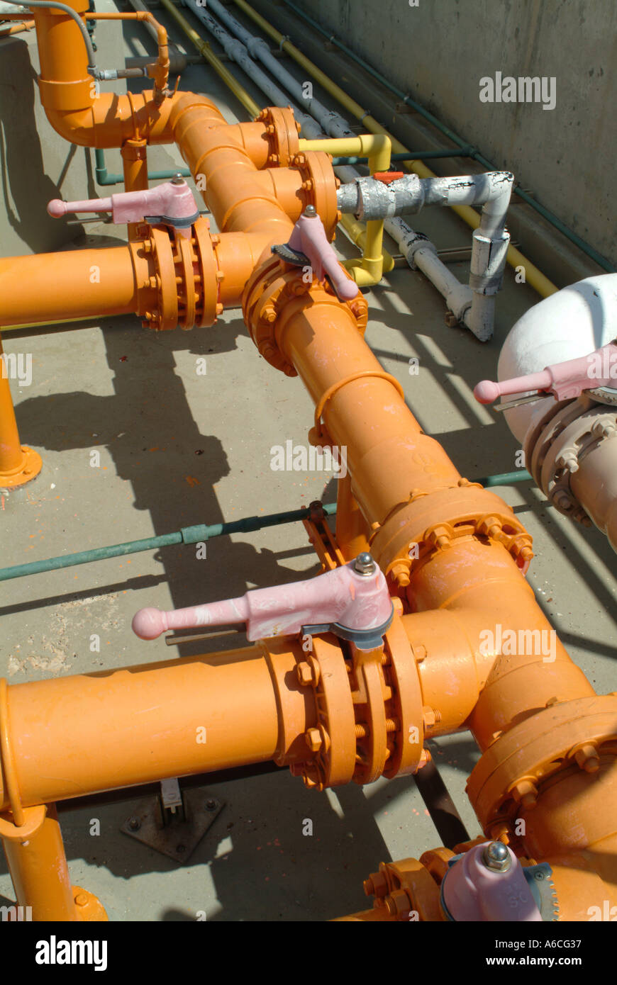 water treatment plant facility equipment Stock Photo Alamy