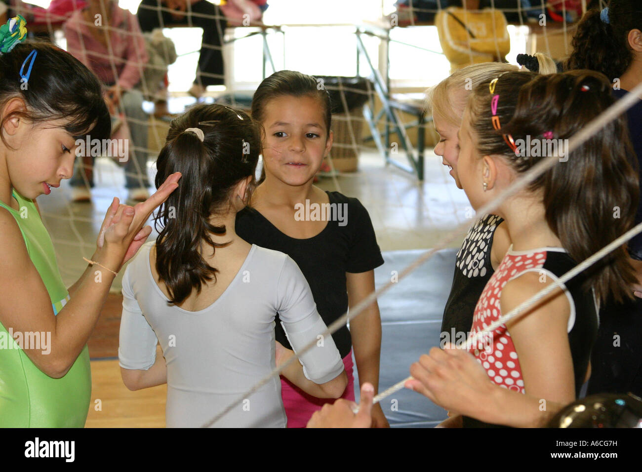 Training center of gymnastic artistic at Curitiba - School for young girls Stock Photo