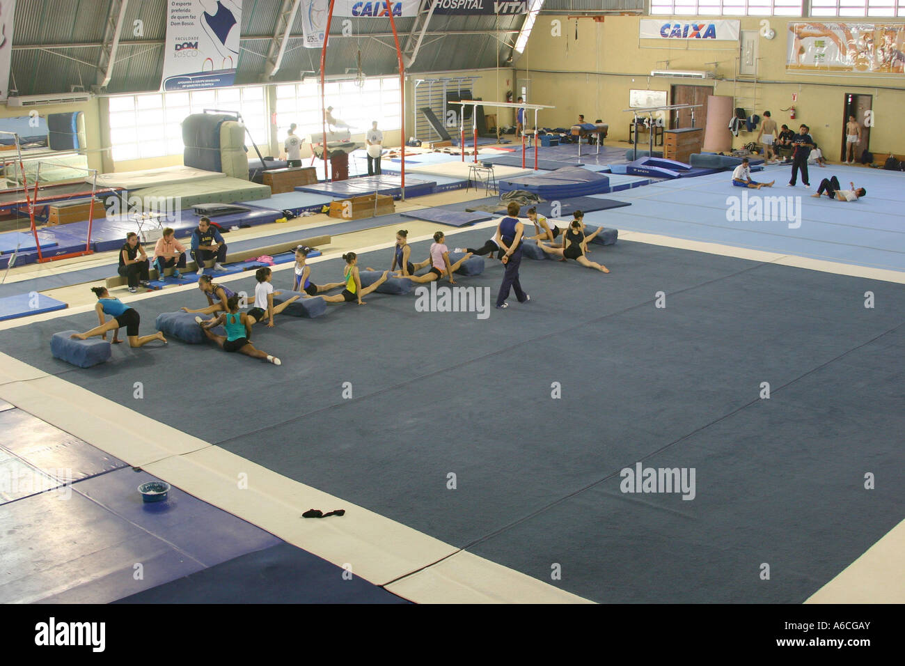 Artistic Gymnastics of Brazil Stock Photo