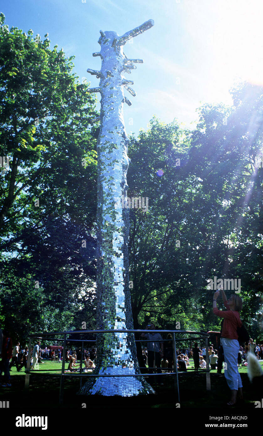 The disco ball tree in Fitzgerald's Park in Cork City, Ireland Stock