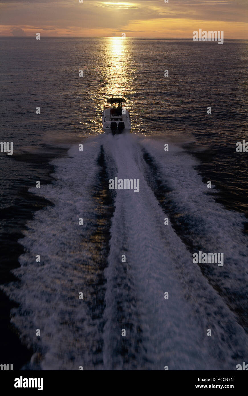 Motorboat on the sea Stock Photo - Alamy