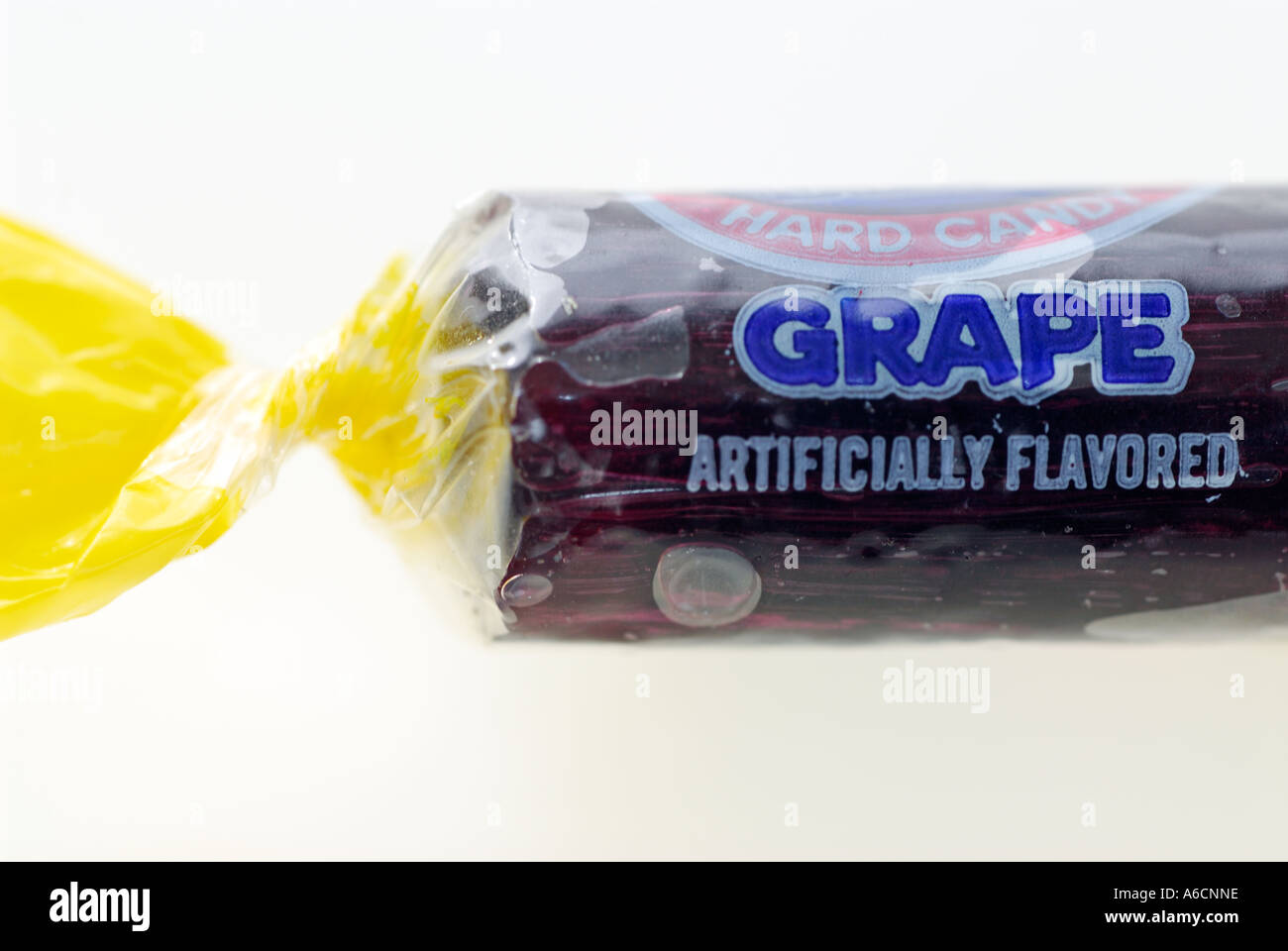 Hard wrapped candy Grape flavour Stock Photo Alamy