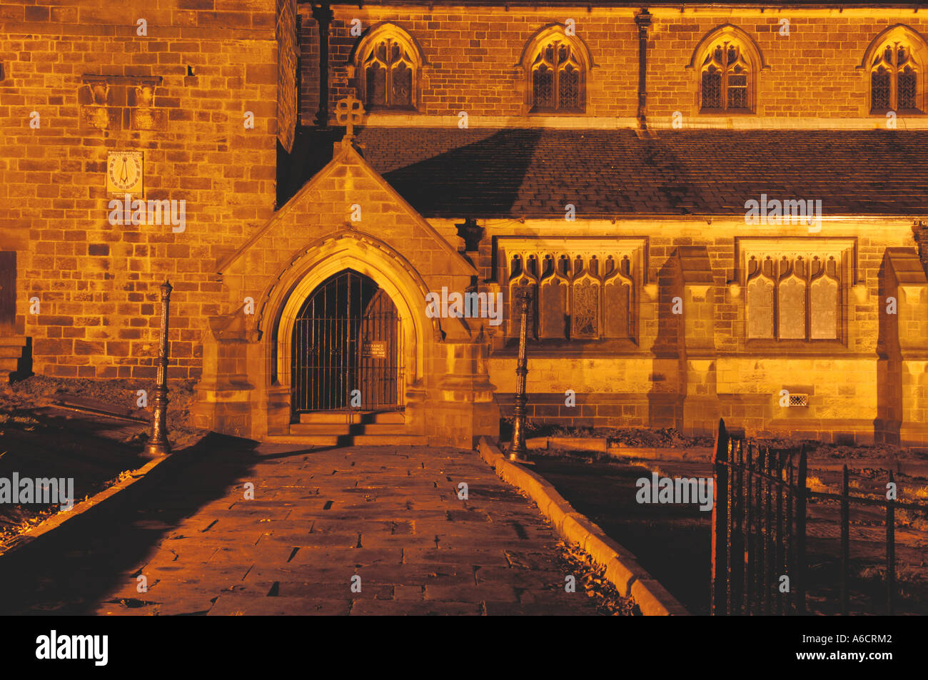 Haworth Parish Church, West Yorkshire, associated with the priory that was home to the Bronte family Stock Photo