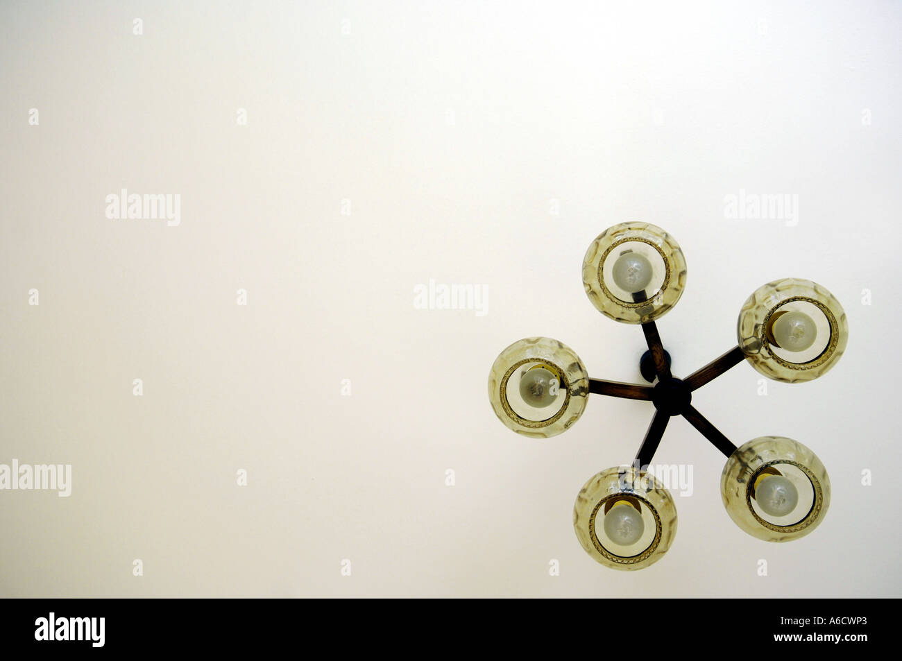 lightshade fitting retro seventies sixties ceiling pine bulbs