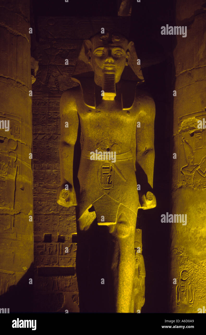 Statue of Ramses II Luxor Temple Stock Photo - Alamy