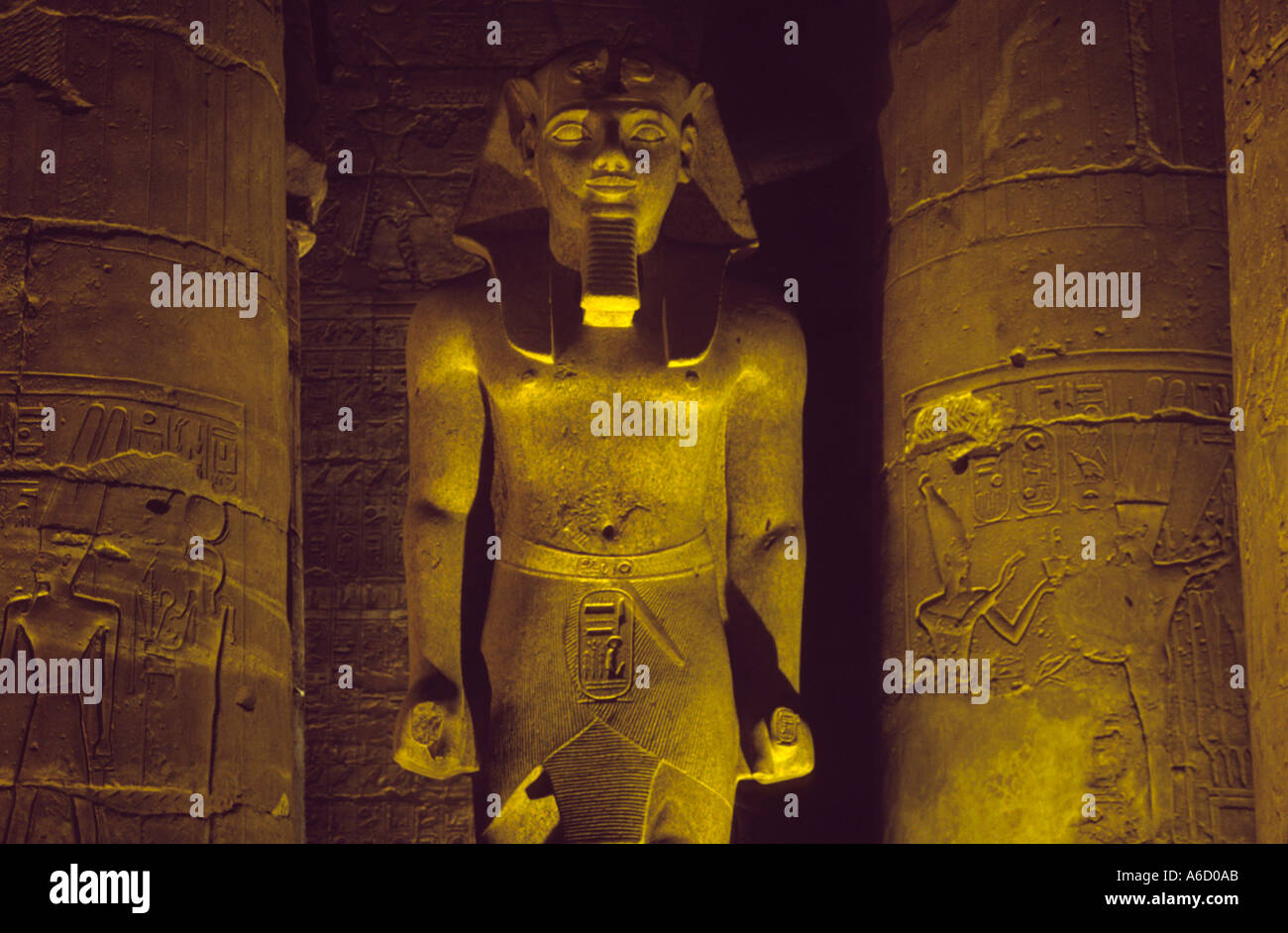 Statue of Ramses II Luxor Temple Stock Photo - Alamy