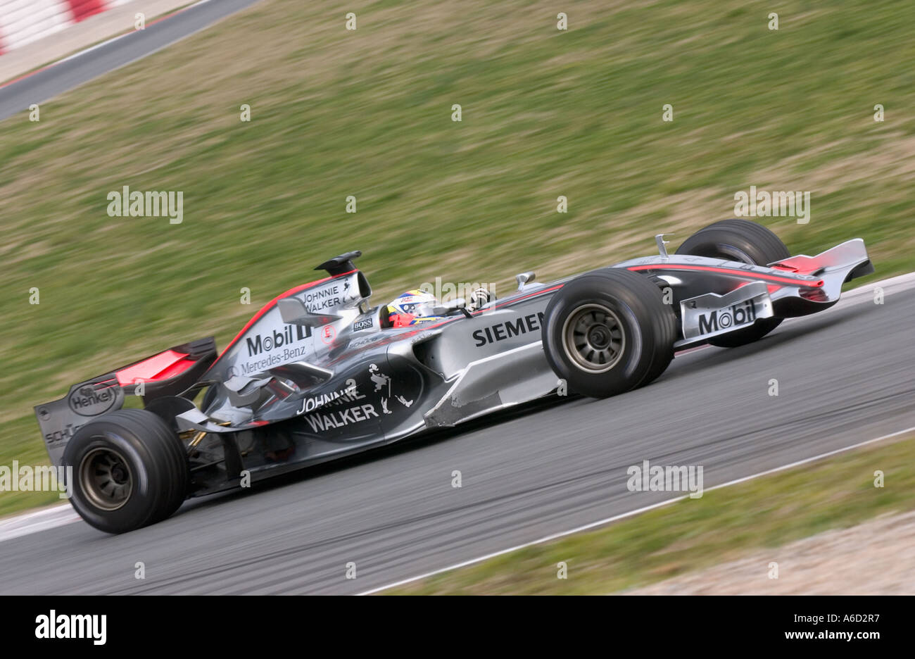 Formula 1 driver Juan Pablo Montoya COL in his Mclaren Mercedes racing