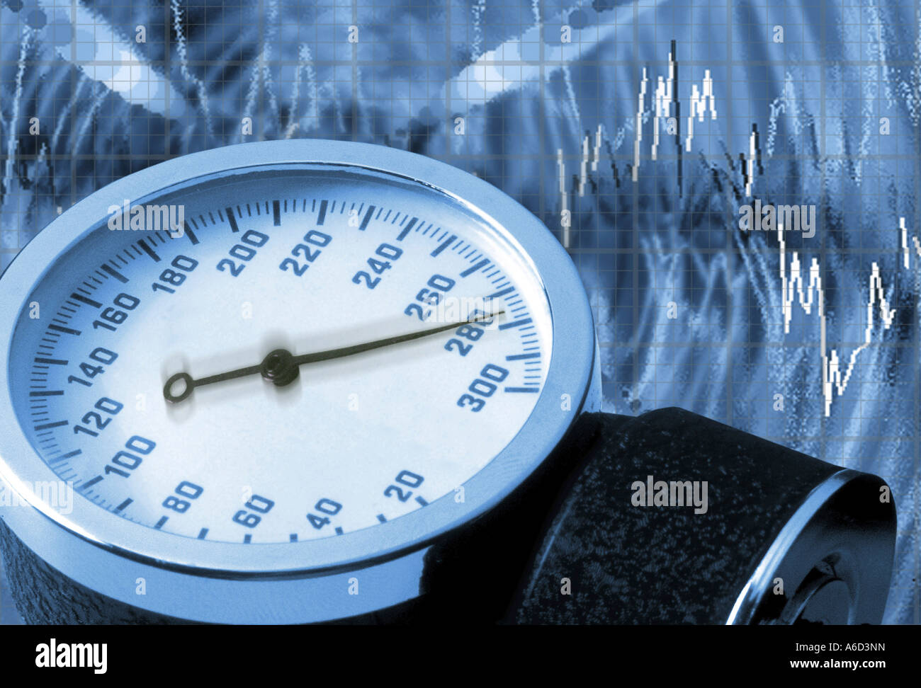 Close-up of a blood pressure gauge Stock Photo - Alamy