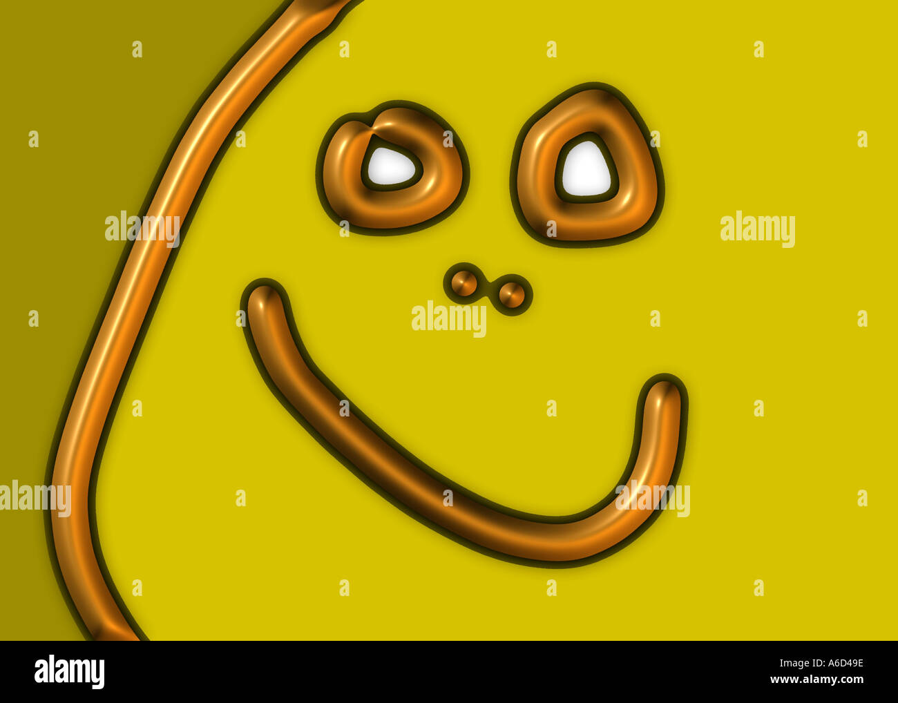 Smile cartoon face Stock Photo